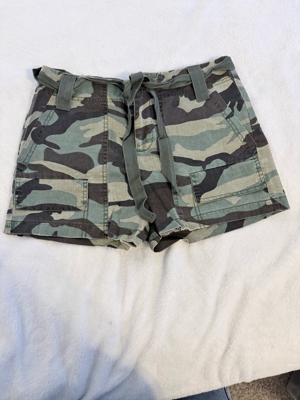 Dance & Marvel Camo Cargo Shorts - Green/Black